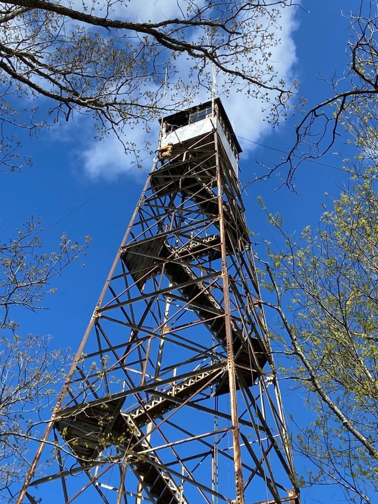 WA3SFJ fire tower and repeater site used by the Chesapeake Bay Radio Association